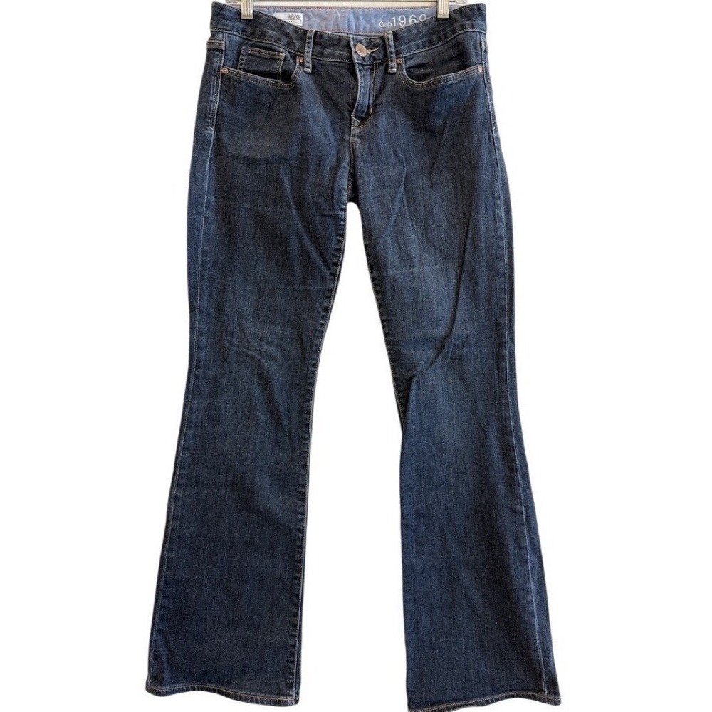 Gap Jeans Women 28 / 6R Dark Wash Curvy Bootcut 1969 Denim